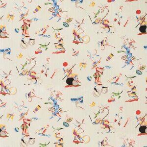 Brunschwig & Fils Chinoiserie Cirque Chinois 54" x 54" Fabric Asian Designer